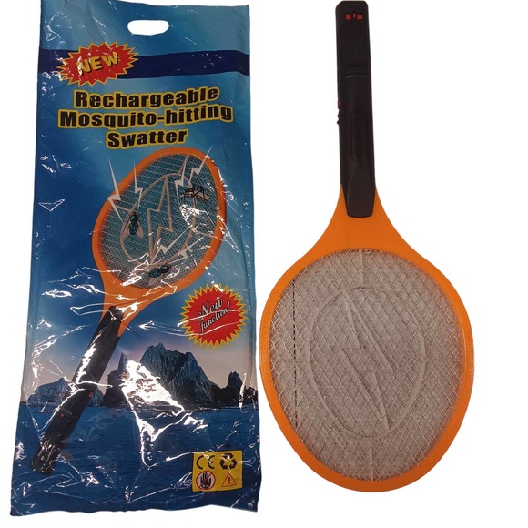 TWO (2) Bug Zapper Mosquito Killer Electric Fly Swatter Racquets, Rechargeable - Picture 3 of 5